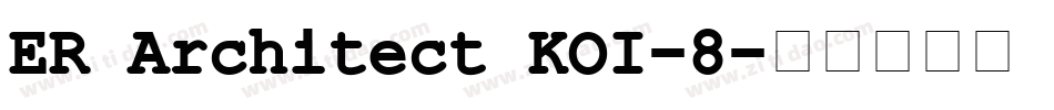 ER Architect KOI-8字体转换